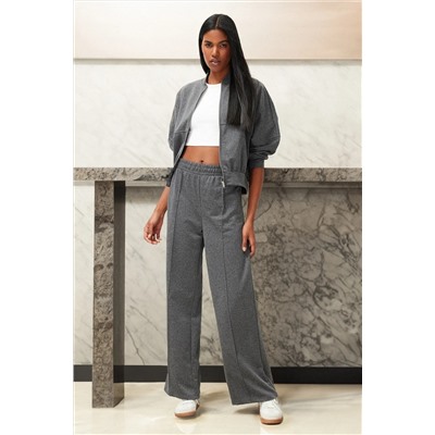 Anthracit Ribbed Zippper Вязаная воротничка/брюки с набор Set Twoss24au00119