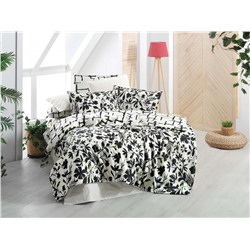 Постельное белье Sarevfancy poplin евро N194 AMANDA v1/Siyah
