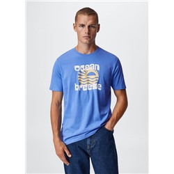 Camiseta estampada algodón -  Hombre | MANGO OUTLET España