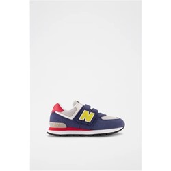 Zapatillas de piel 574 - Índigo