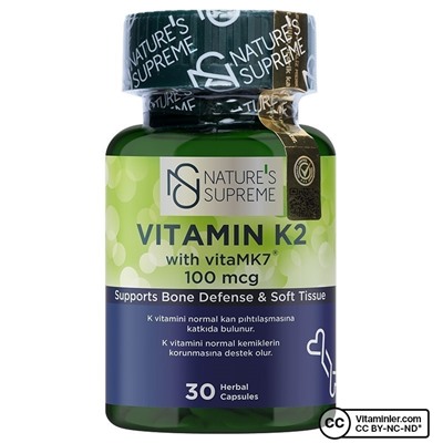Nature's Supreme Витамин K2 100 мкг 30 капсул