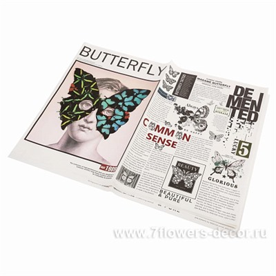 Набор дизайнерской бумаги "Butterfly" 80гр/м2, 50х70 см (10шт)