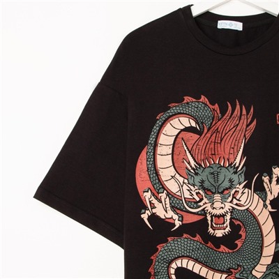 Футболка мужская KAFTAN "Dragon", черный, р. 56