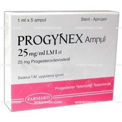 PROGYNEX 25 mg/ml IM 1 ml 5 ampül