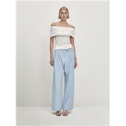 Pantalón fluido doble pinza