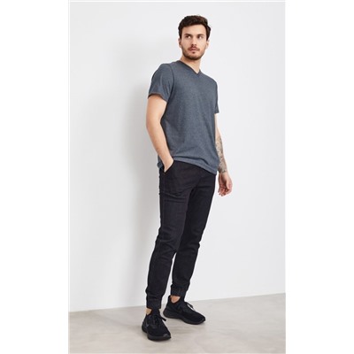 Футболка F111-6000b-V d.grey melange