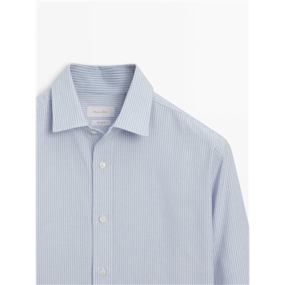 Camisa rayas micro oxford regular fit