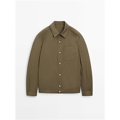 Sobrecamisa algodón bolsillo pecho
