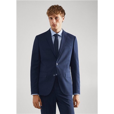 Americana traje slim fit cuadros -  Hombre | MANGO OUTLET España