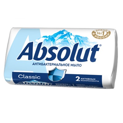 Мыло туалетное антибактериальное Absolut (Абсолют) Classic Ультразащита, 90 г