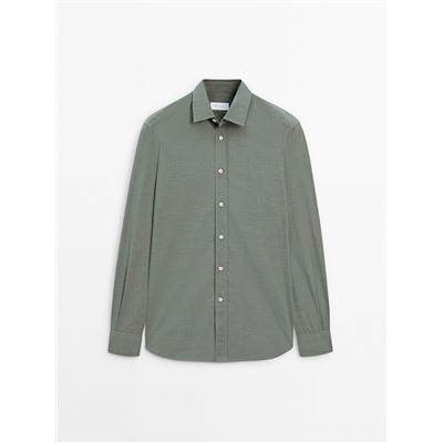 Camisa algodón extrafino slim fit