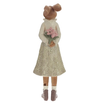 Фигурка декоративная "Заяц", L11,5 W12 H33 см, 2в.