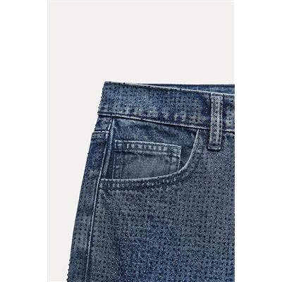 JEANS ZW COLLECTION BOOTCUT TIRO ALTO BRILLOS