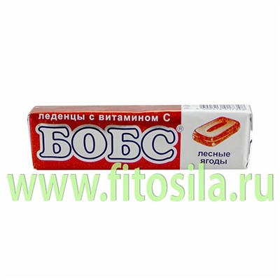 Бобс "Лесные ягоды" с витамином "С" леденцы от кашля -  35 г,