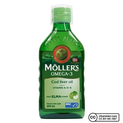 Möller's Omega 3 Масло печени трески 250 мл