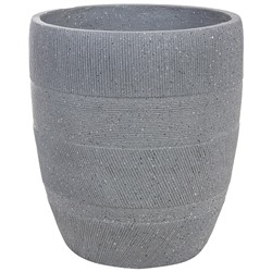 Кашпо Nobilis Marco "Tapes graphite Round" (файберклэй), D45хH50 см