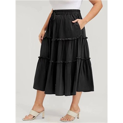 Юбка Plus Size в длине миди