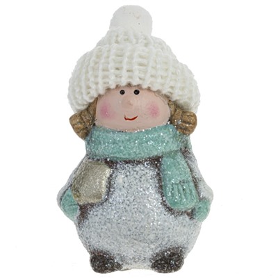 Фигурка декоративная "Дед Мороз/Ребенок/Ангел" (блок 24шт), L4,5 W3 H8 см, 9в.