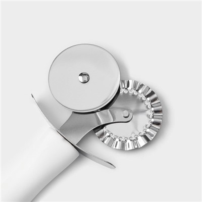 Нож для пиццы и теста Доляна Style, 18,5 см, ручка soft - touch, цвет МИКС