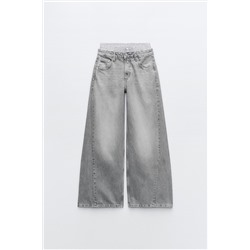 JEANS TRF WIDE LEG BOXER TIRO BAJO