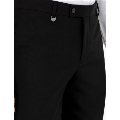 Черный бывший Тканевые штаны Slim Fit