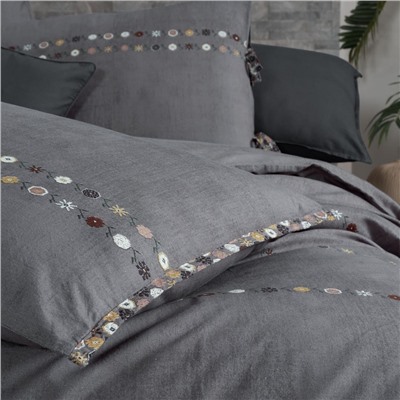 Постельное белье Sarevfancy poplin 1.5 сп. N193 Tanya v1/Gri