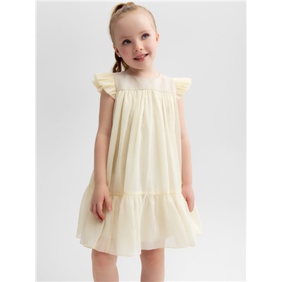 Платье для девочки MINAKU: PartyDress, цвет молочный, рост 116 см