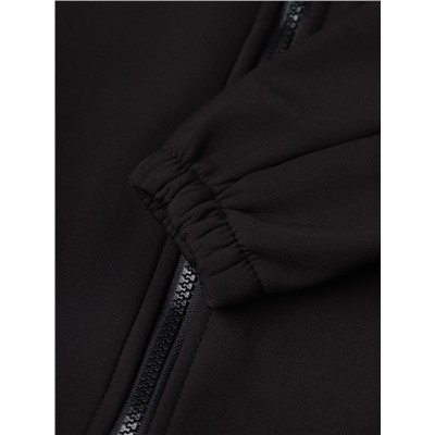 Комбинезон демисезонный для мальчиков MINAKU из Softshell на флисе, непромокаемый, чёрный, рост 128 см