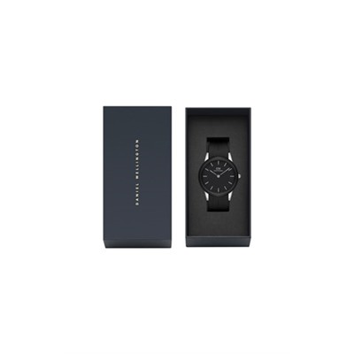 Reloj de cuarzo de silicona Iconic Motion - 44 mm - Negro