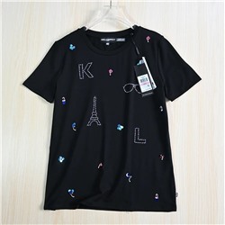 Хлопковая футболка  KARL LAGERFEL*D ОРИГИНАЛ!