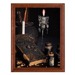 POSV-0033 Постер в рамке 17x23см Магическая книга