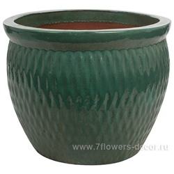 Кашпо Nobilis Marco "Sea green Ribs Jar" (керамика), D64хН53 см