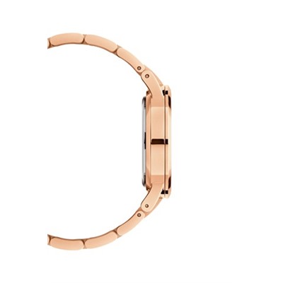 Reloj de cuarzo de acero Amber 32 mm - Rosa dorado y marrón