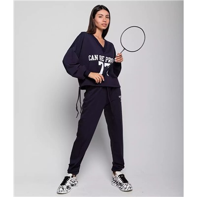 Спортивный костюм #ОБШ1885, чёрный