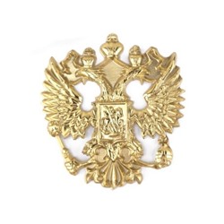 Искусственные цветы, Накладка из фольги Герб-орёл большой золото