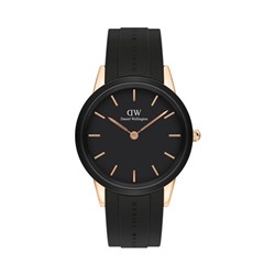 Reloj de cuarzo de silicona Motion 40 mm - Negro