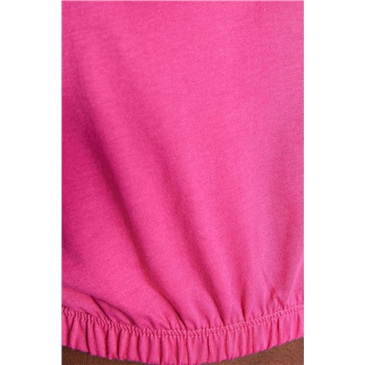 Fuchsia 100 %хлопчатобумаж на родину, вязание воротника, вязание воротнич