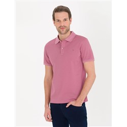Pink Slim Fit Polo Yaka Mercerized T -For