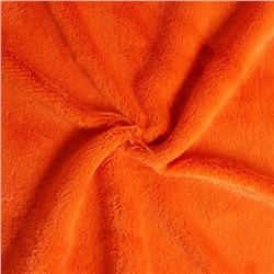 Ткань для рукоделия, мех, цвет оранжевый, лоскут 50 × 50 см