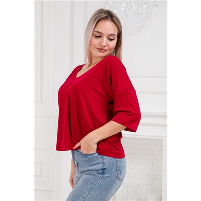Футболка женская из вискозы Марина / Бордо