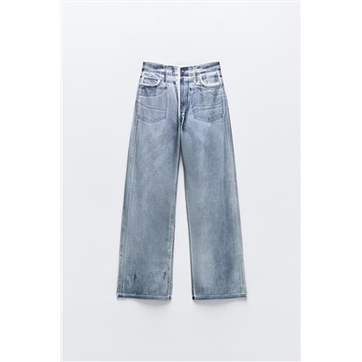 JEANS LOOSE TRF FOIL TIRO MEDIO