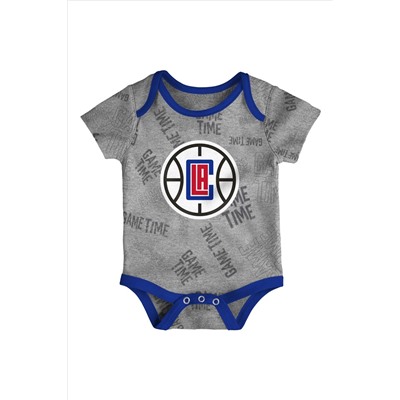 Fanatics Blue Los Angeles Clippers Bodysuit 3 Pack