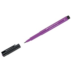 Ручка капиллярная Faber-Castell "Pitt Artist Pen Brush" цвет 134 малиновая, пишущий узел "кисть"