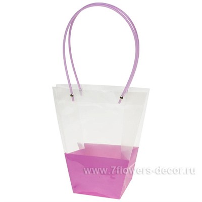 Пакет подарочный (пластик), 24x12xH26 см, набор (10 шт)