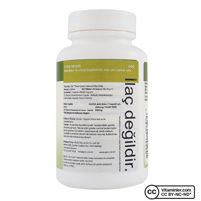 GNC Хром и корица 60 капсул