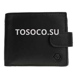 3811 black_blue кошелек FARIRUN натуральная кожа 10х12х2