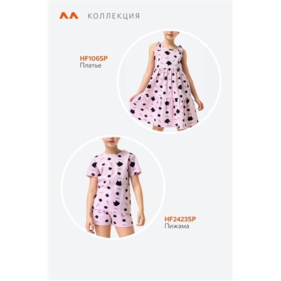 Хлопковая пижама для девочки с шортами Happyfox