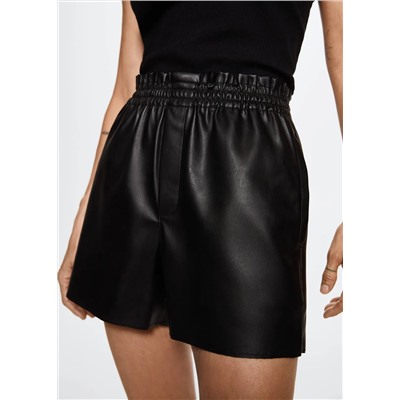 Short efecto piel -  Mujer | MANGO OUTLET España