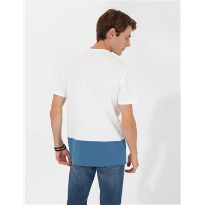 Ekru Slim Fit Printed Bike Bike T -For