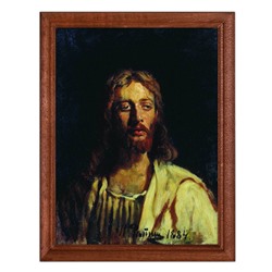 POSV-0154 Постер в рамке 17x23см Илья Ефимович Репин - Христос (1884)